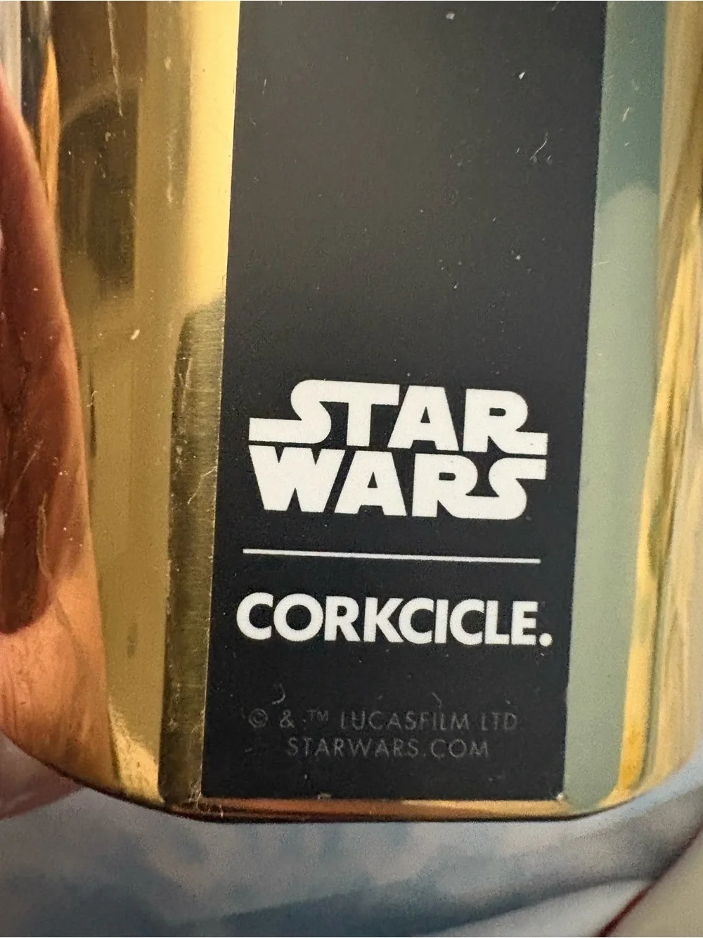 NWT - Star Wars Corkcicle Canteen Gold